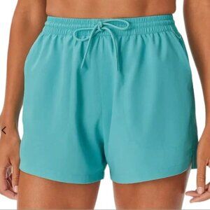 Outdoor Voices Shorts SolarCool Teal Blue 3" Beach Drawstring Unlined Small S